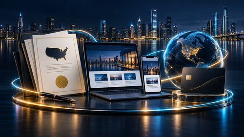 Kit empresarial completo con creación de empresa, página web y asistencia bancaria